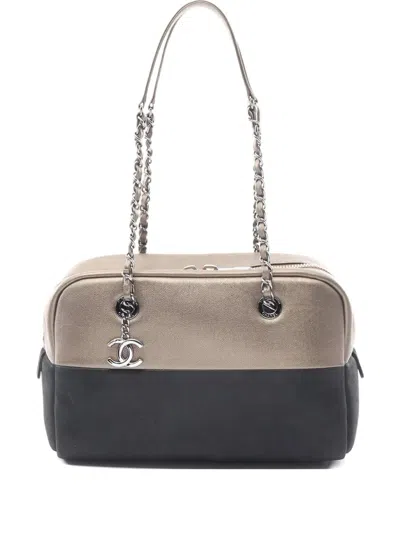 Pre-owned Chanel 2016 Caviar Leather Chain Shoulder Bag
