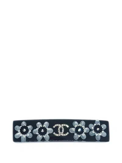 Pre-owned Chanel 2016 Cc Hair Clip In Black
