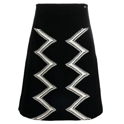 Pre-owned Chanel 2016  Fall Catwalk Skirt In Black