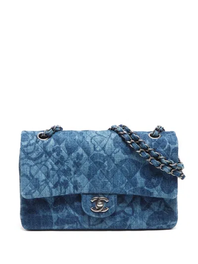 Pre-owned Chanel 2016 Classic Flap Shoulder Bag In Blue
