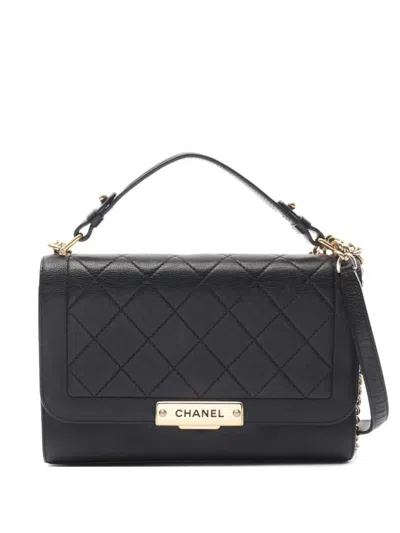 Pre-owned Chanel 2016 Click Label Chain Shoulder Bag