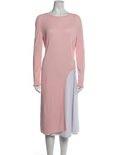 Pre-owned Chanel 2016 Crew Neck Sweater In Pink