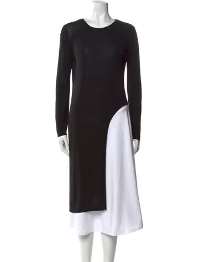 Pre-owned Chanel 2016 Crew Neck Tunic In Black