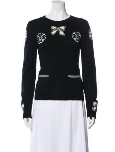 Pre-owned Chanel 2016 Graphic Print Sweater