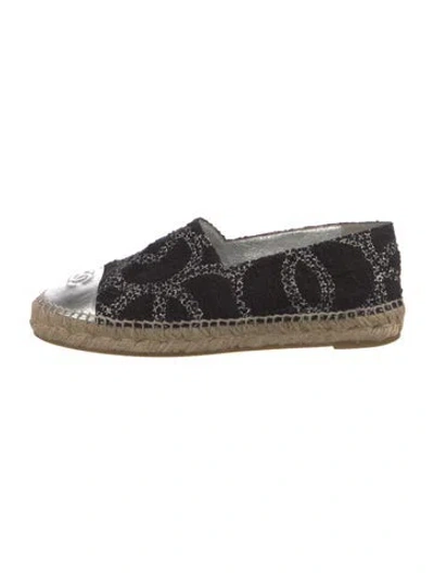 Pre-owned Chanel 2016 Interlocking Cc Logo Espadrilles In Multi