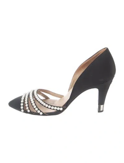 Pre-owned Chanel 2016 Interlocking Cc Logo Pumps In Blue