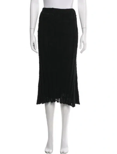 Pre-owned Chanel 2016 Knee-length Skirt In Black