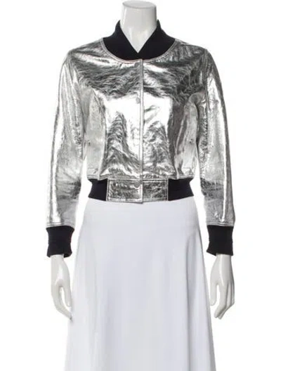 Pre-owned Chanel 2016 Lambskin Bomber Jacket