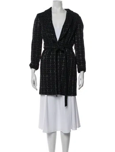 Pre-owned Chanel 2016 Metiers D'art Collection Coat In Black