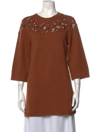 Pre-owned Chanel 2016 Metiers D'art Collection Sweater In Brown