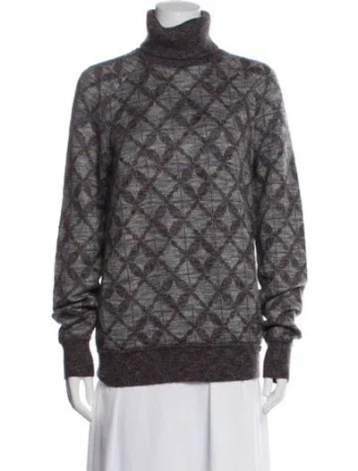 Pre-owned Chanel 2016 Metiers D'art Collection Sweater In Gray