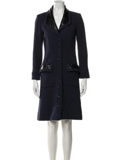 Pre-owned Chanel 2016 Midi Length Coat In Multi