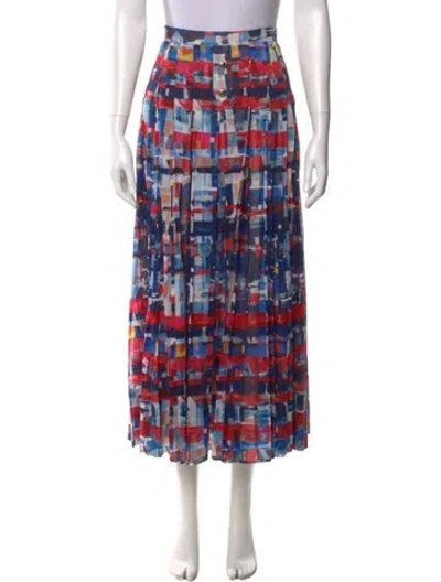 Pre-owned Chanel 2016 Midi Length Skirt In Blue
