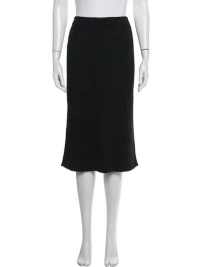 Pre-owned Chanel 2016 Midi Length Skirt In Blue