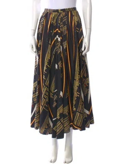 Pre-owned Chanel 2016 Midi Length Skirt In Multi
