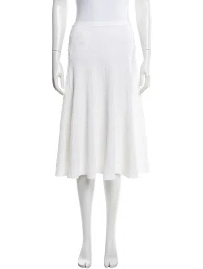 Pre-owned Chanel 2016 Midi Length Skirt In Neutrals