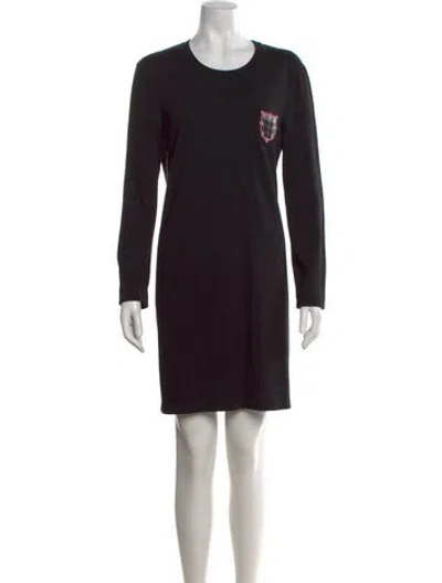 Pre-owned Chanel 2016 Mini Dress In Black
