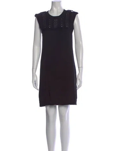 Pre-owned Chanel 2016 Mini Dress In Black