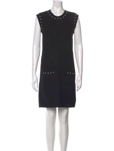 Pre-owned Chanel 2016 Mini Dress In Black