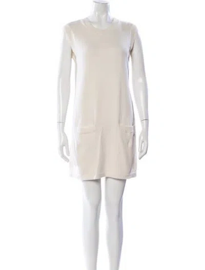 Pre-owned Chanel 2016 Mini Dress In Neutral