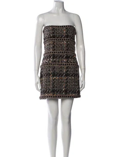 Pre-owned Chanel 2016 Mini Dress In Neutrals