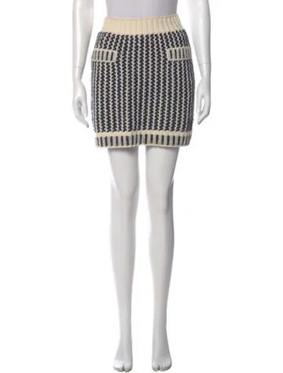 Pre-owned Chanel 2016 Mini Skirt In Blue