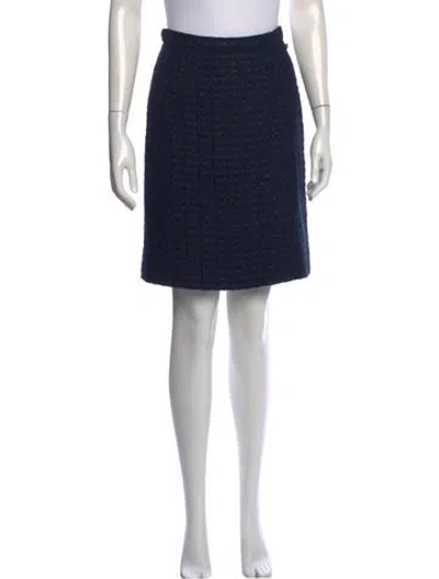 Pre-owned Chanel 2016 Mini Skirt In Blue