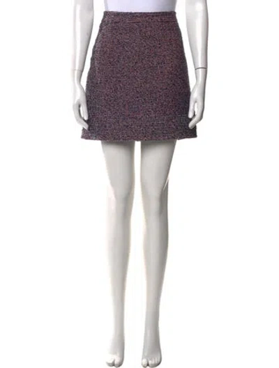 Pre-owned Chanel 2016 Mini Skirt In Blue/red/white
