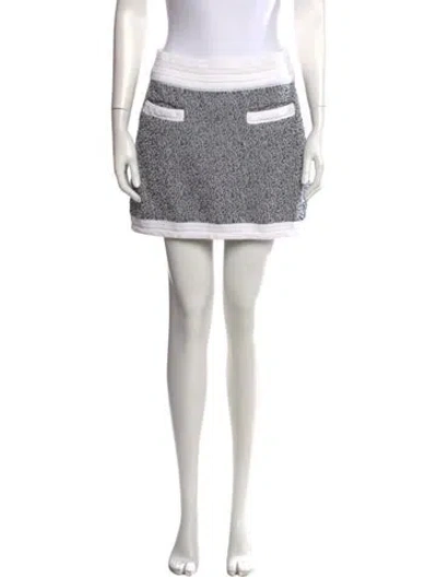 Pre-owned Chanel 2016 Mini Skirt In Grey