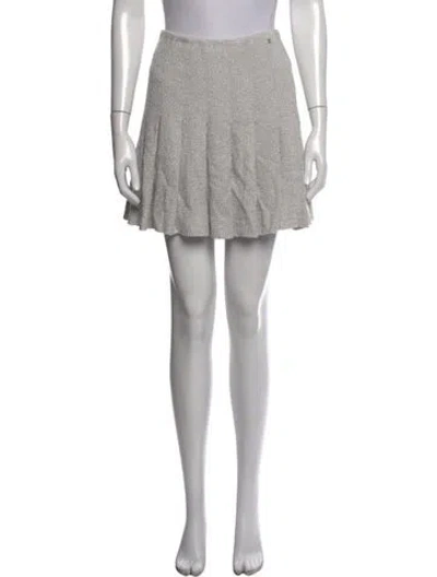 Pre-owned Chanel 2016 Mini Skirt In Grey