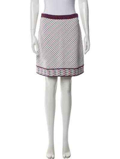 Pre-owned Chanel 2016 Mini Skirt In White