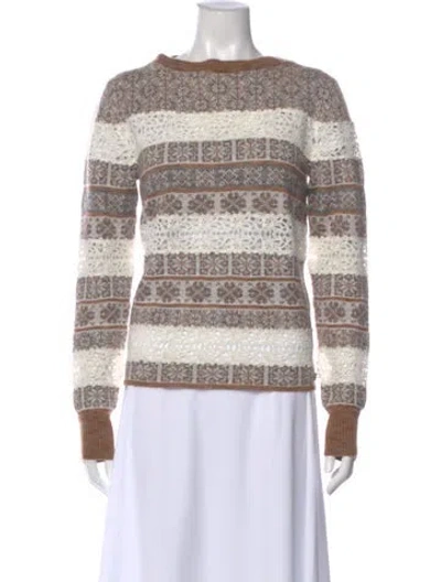 Pre-owned Chanel 2016 Mohair Sweater In Brown