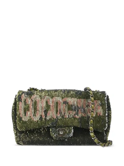 Pre-owned Chanel 2016 Paris-cuba Shoulder Bag In Green