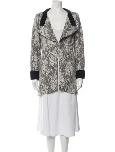 Pre-owned Chanel 2016 Paris-rome Blazer In Grey