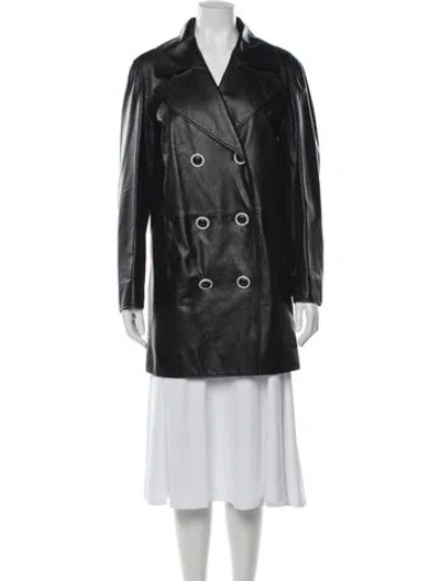 Pre-owned Chanel 2016 Paris-rome Coat In Black