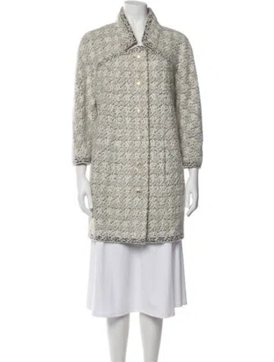 Pre-owned Chanel 2016 Paris-rome Coat In Neutrals