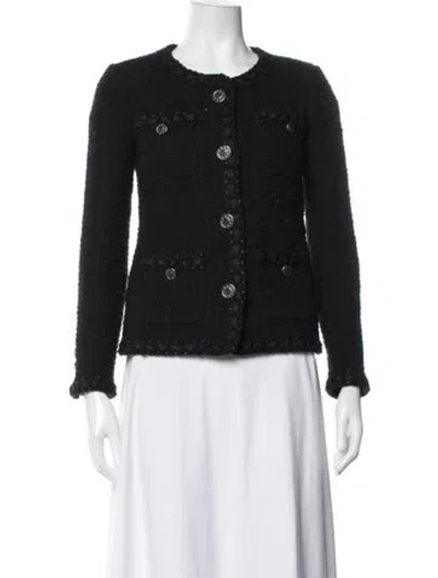 Pre-owned Chanel 2016 Paris-rome Jacket In Black