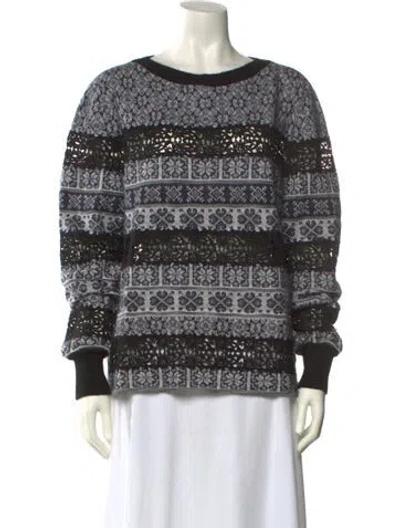 Pre-owned Chanel 2016 Paris-rome Sweater In Black