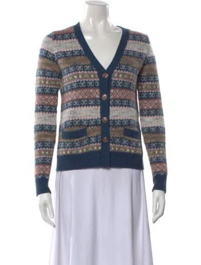 Pre-owned Chanel 2016 Paris-rome Sweater In Blue