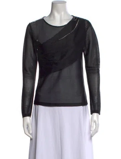 Pre-owned Chanel 2016 Paris-rome Top In Black