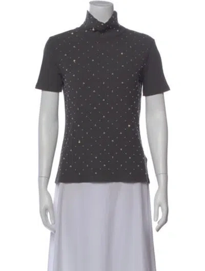 Pre-owned Chanel 2016 Paris-rome Top In Gray