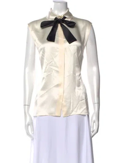 Pre-owned Chanel 2016 Paris-rome Top In Neutral