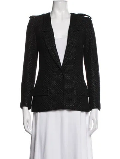 Pre-owned Chanel 2016 Paris-seoul Blazer In Black