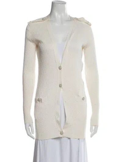 Pre-owned Chanel 2016 Patterned Sweater In Neutrals