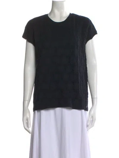 Pre-owned Chanel 2016 Patterned T-shirt In Black