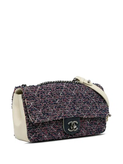 Pre-owned Chanel 2016 Small Classic Flap Shoulder Bag In Blue