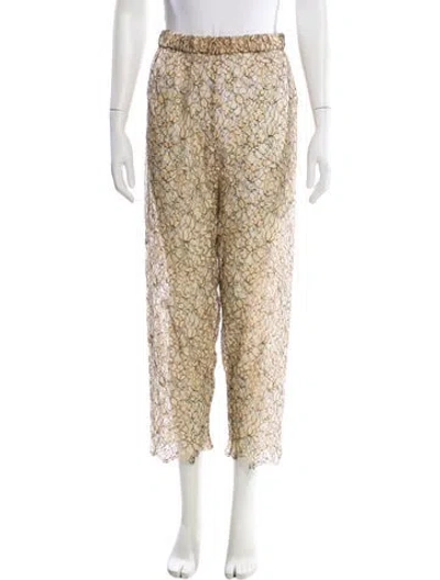 Pre-owned Chanel 2016 Straight Leg Pants In Neutral