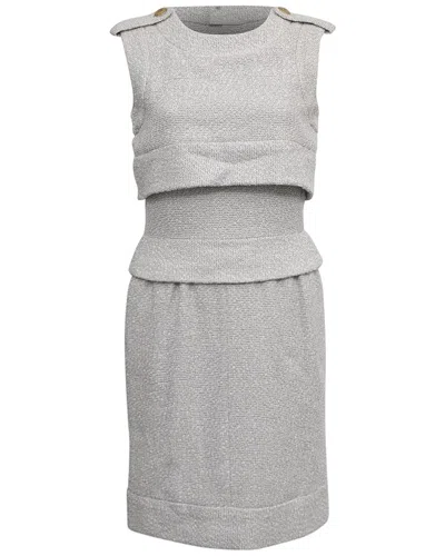 Pre-owned Chanel 2016 Tiered Boucle Knee Length Dress