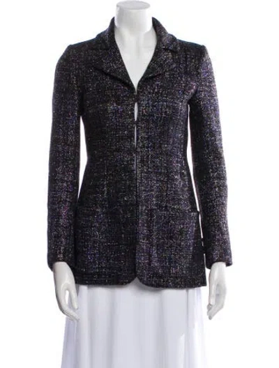 Pre-owned Chanel 2016 Tweed Blazer In Multi