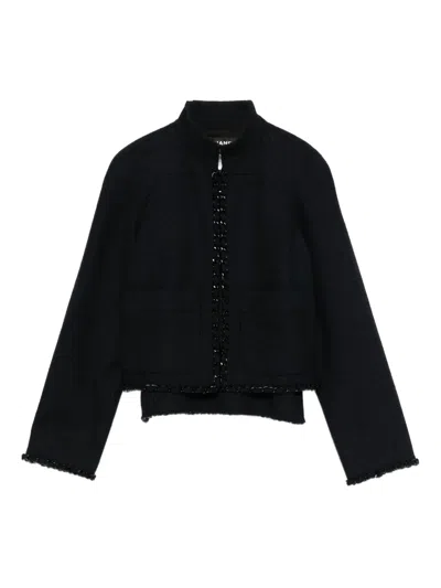 Pre-owned Chanel 2016 Tweed Jacket In Black